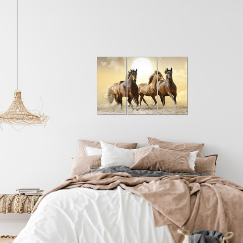 Wandbilder Wohnzimmer XXL Pferde Moderne Bilder Tiere